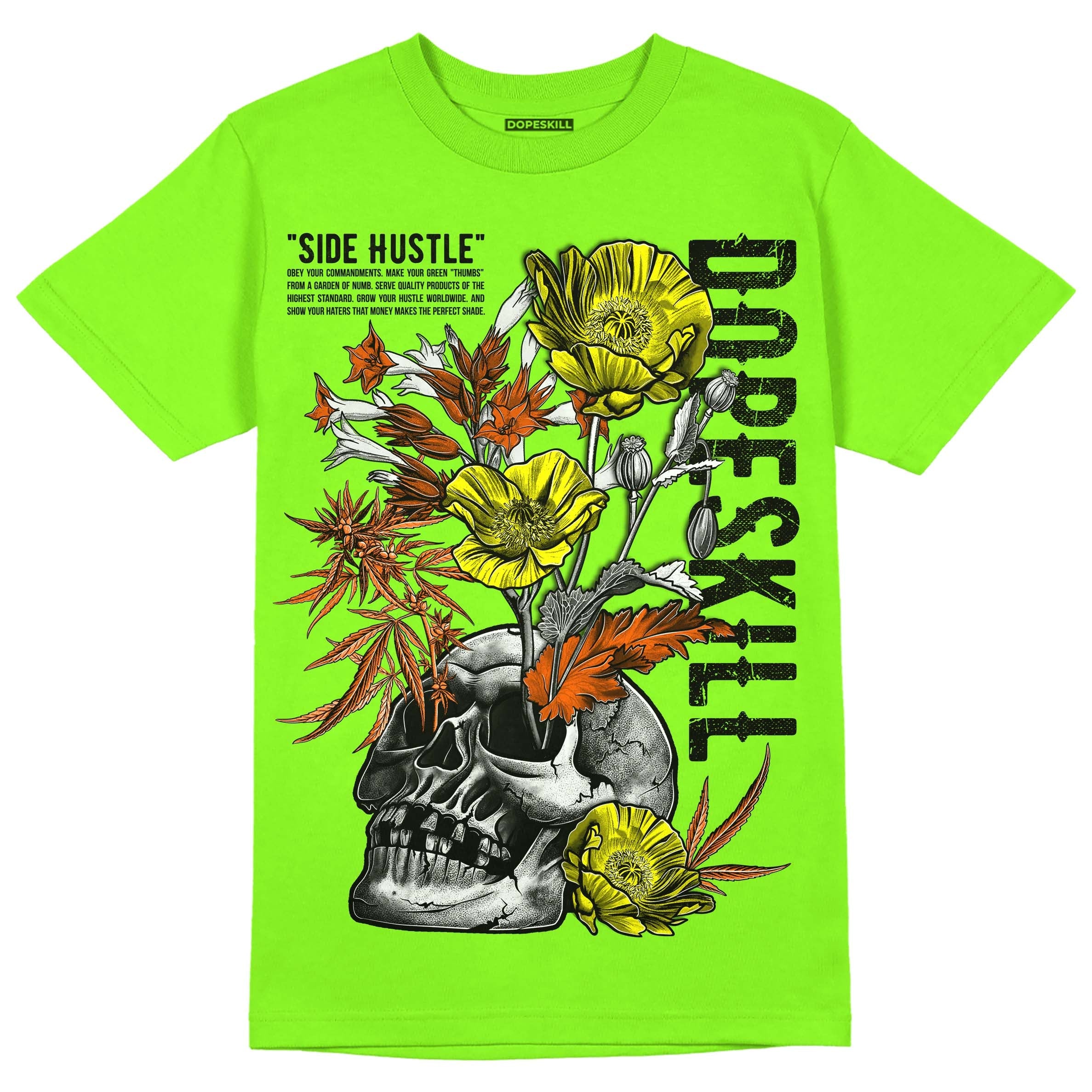 Neon Green Collection superstreetwear Neon Green T-shirt Side Hustle Graphic