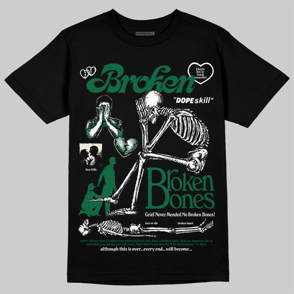 Pine Green 13s superstreetwear T-Shirt Broken Bones Graphic
