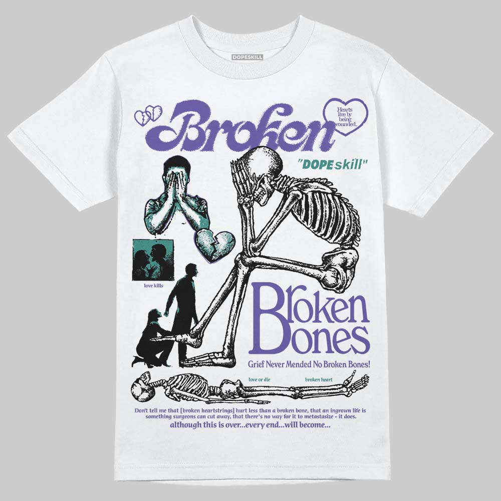 Grape 5s superstreetwear T-Shirt Broken Bones Graphic