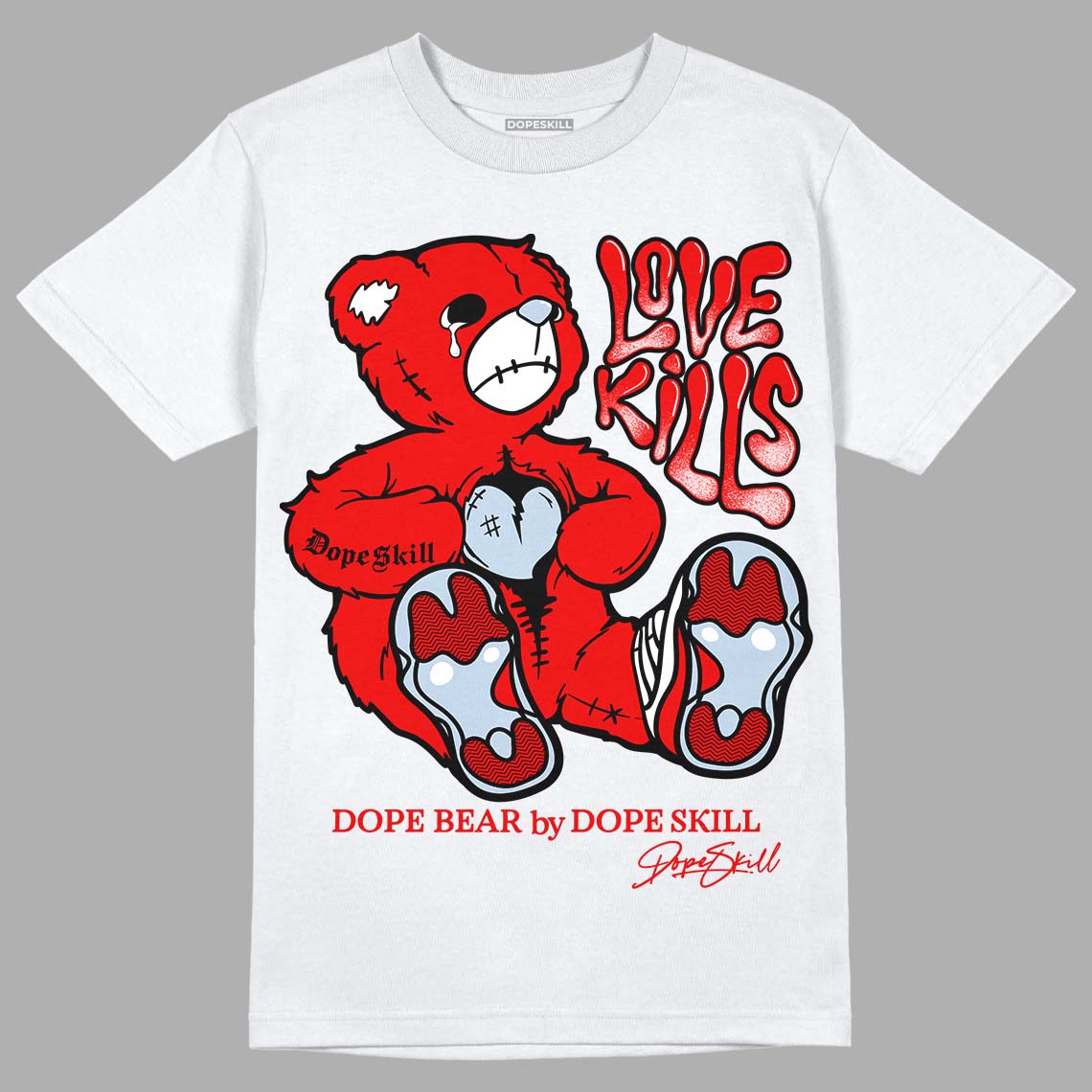 Cherry 11s superstreetwear T-Shirt Love Kills Graphic