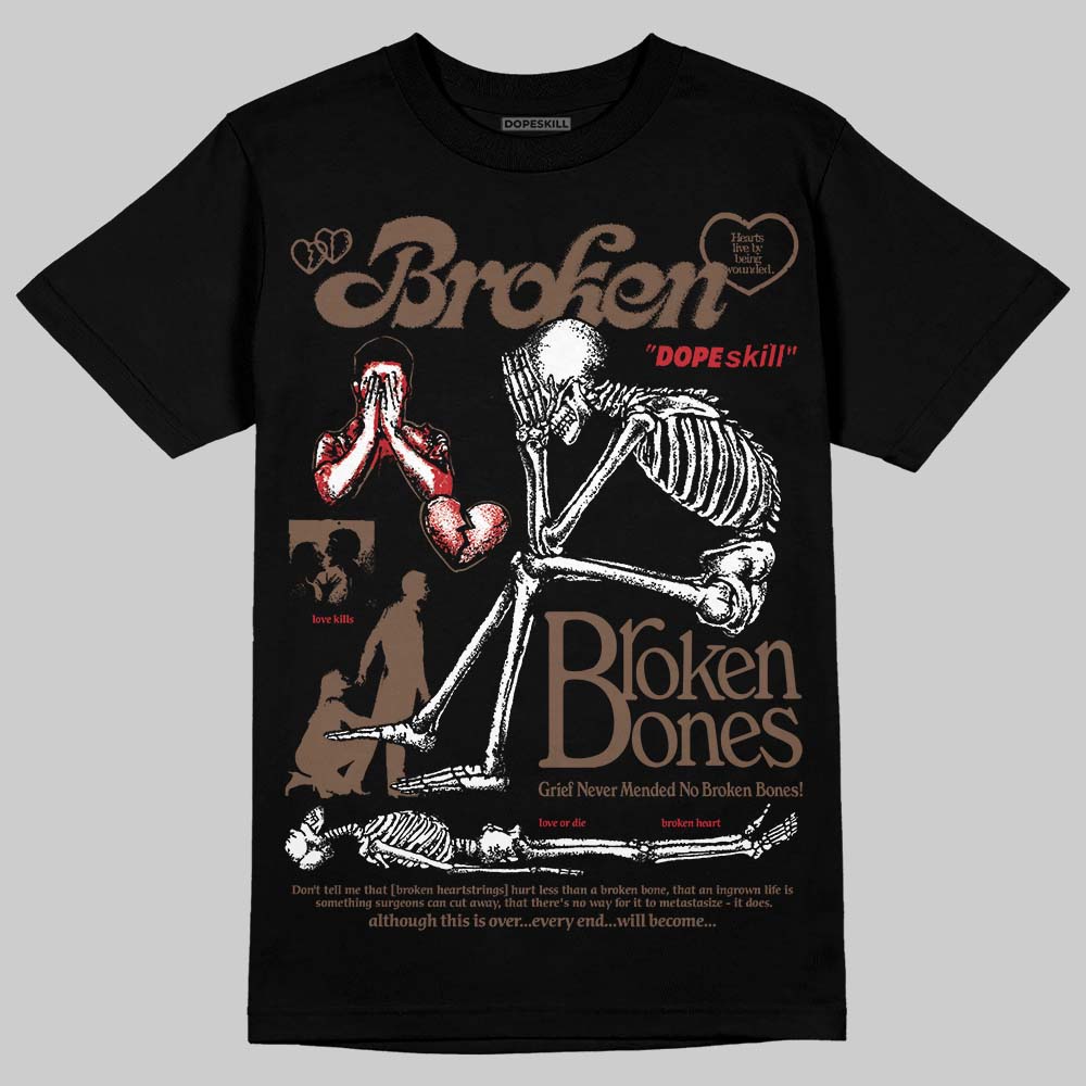 Olive 9s superstreetwear T-Shirt Broken Bones Graphic