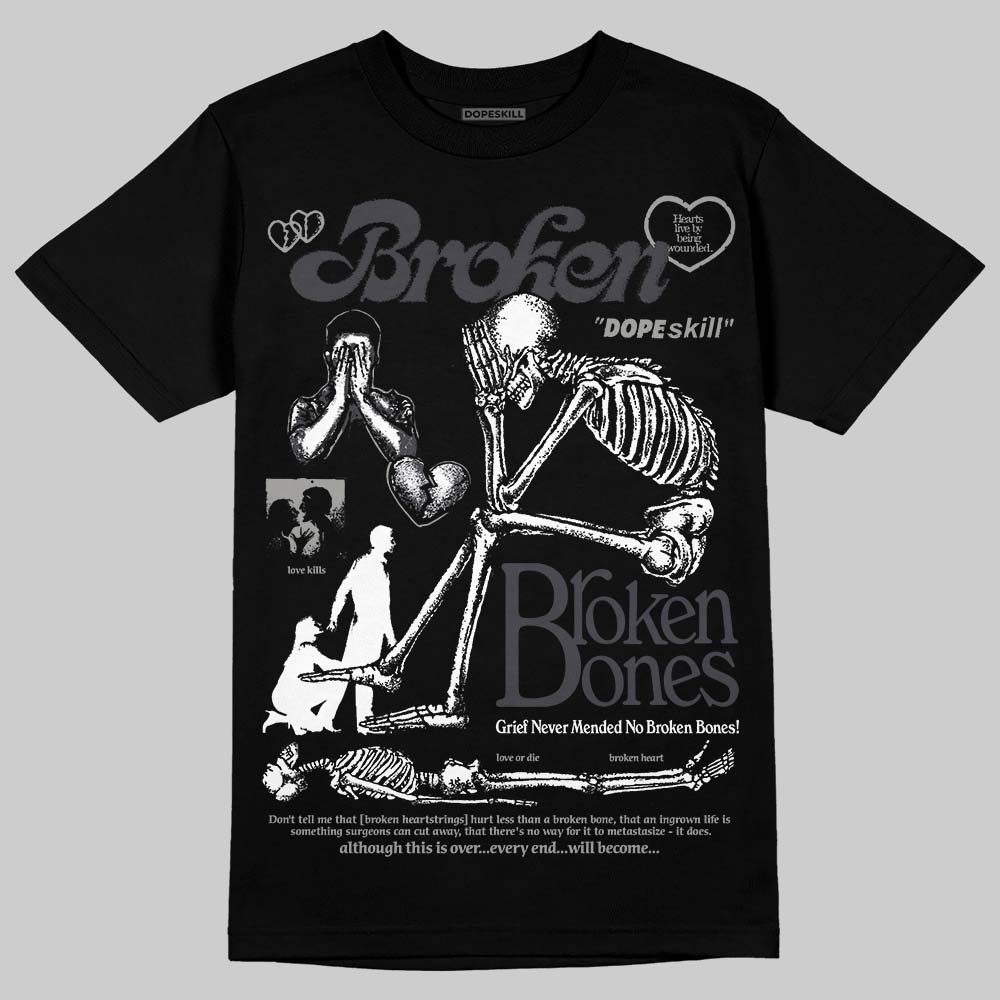 Black Cat 3s superstreetwear T-Shirt Broken Bones Graphic