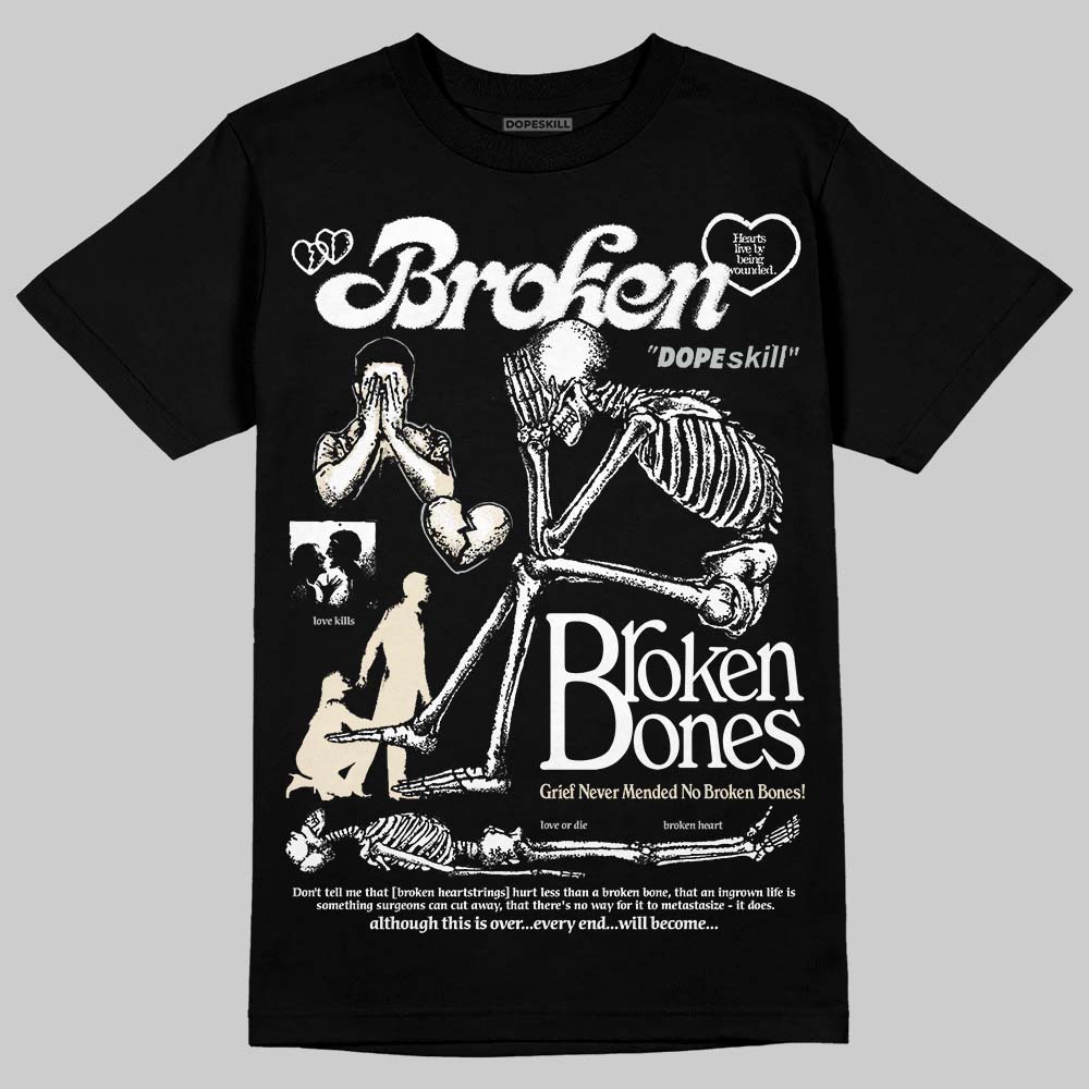 Reverse Metallic 5s superstreetwear T-Shirt Broken Bones Graphic