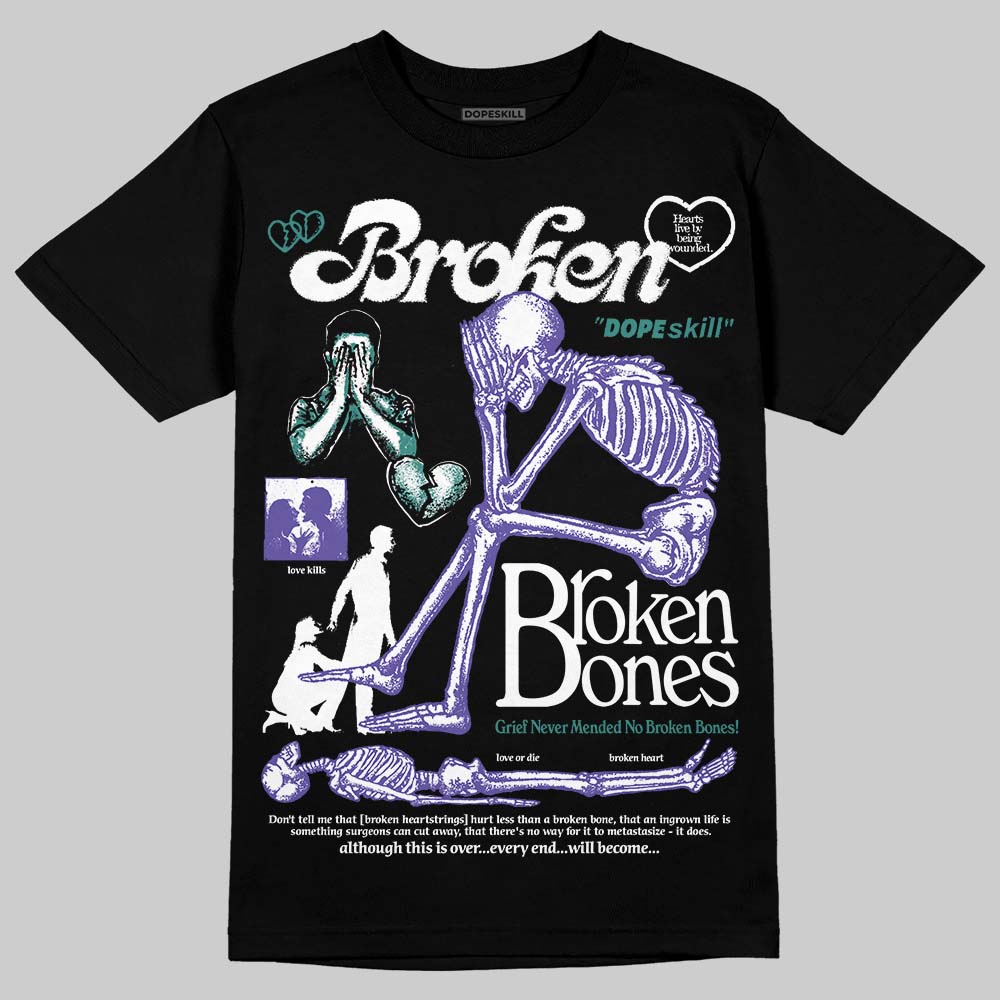 Grape 5s superstreetwear T-Shirt Broken Bones Graphic