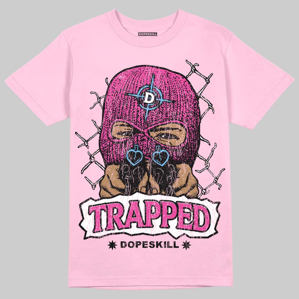 Pink Collection superstreetwear T-Shirt New Trapped Graphic