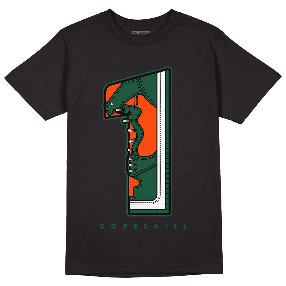 Dunk Low Team Dark Green Orange superstreetwear T-Shirt No.1 Graphic