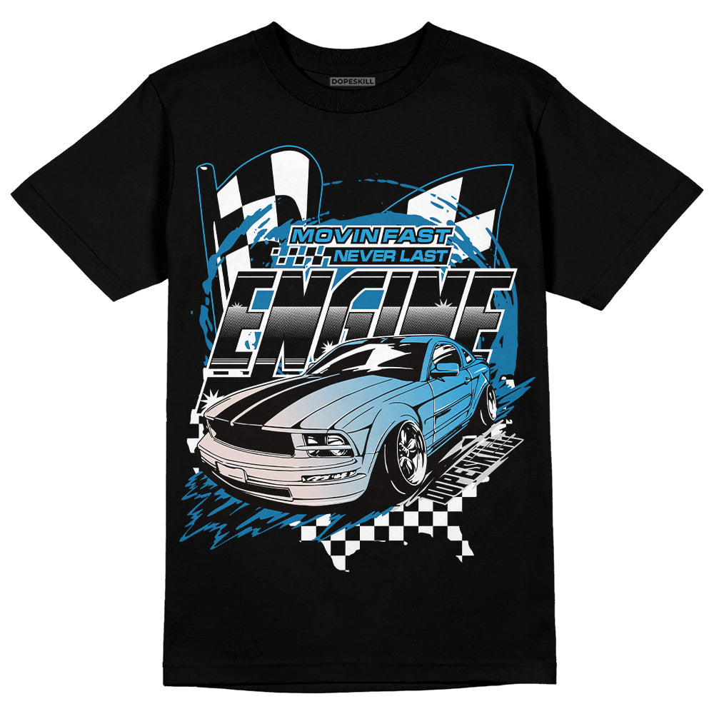 Military Blue 4s superstreetwear T-Shirt ENGINE Tshirt Graphic