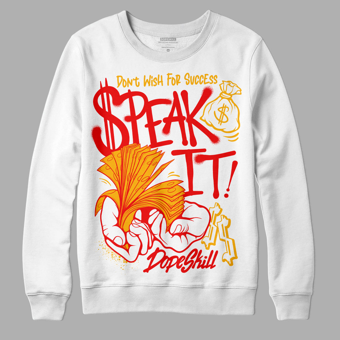 Red Collection superstreetwear Sweatshirt Speak It Graphic