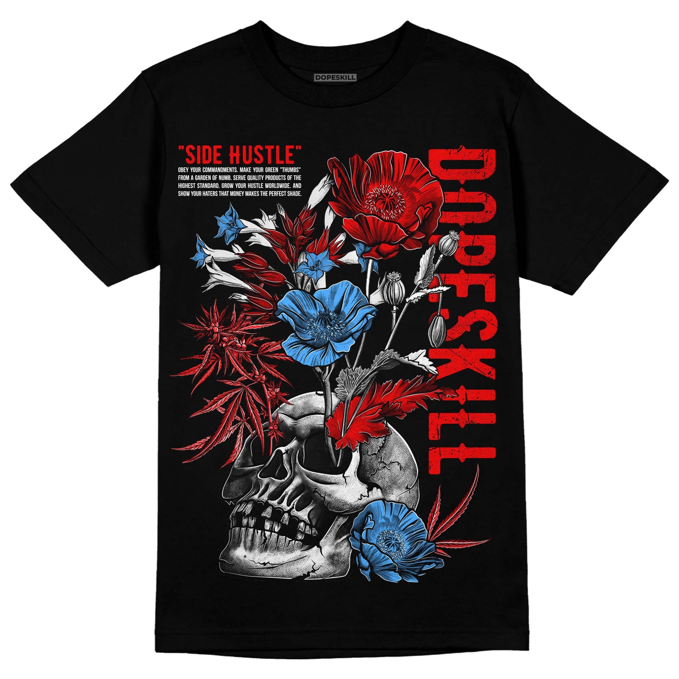 Cherry 11s DopeSkill T-Shirt Side Hustle Graphic