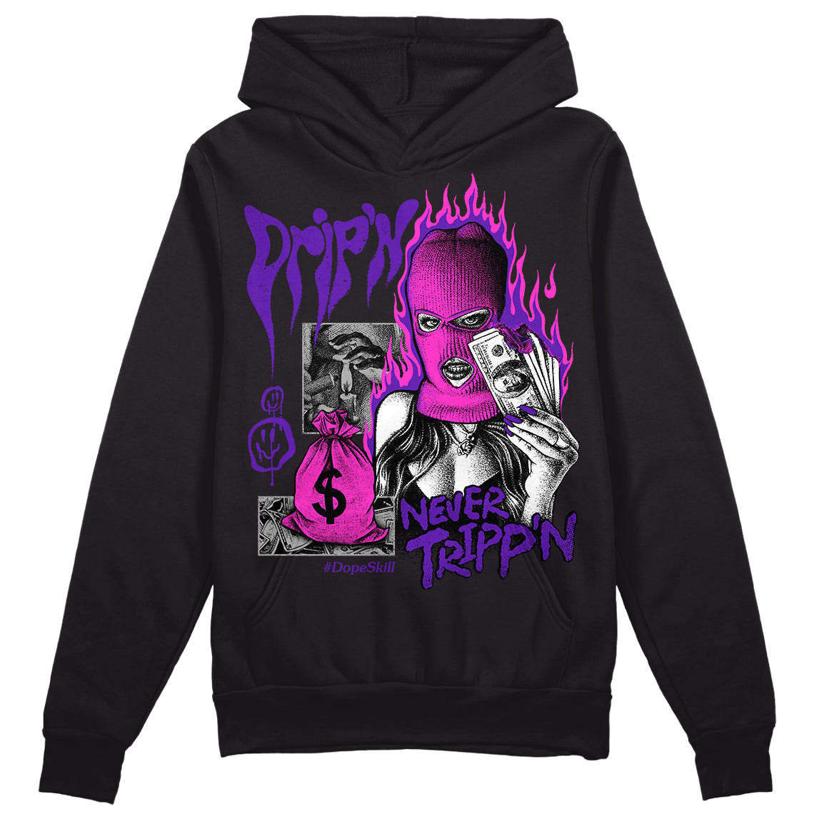 Court Purple 13s superstreetwear Hoodie Sweatshirt Drip'n Never Tripp'n Graphic