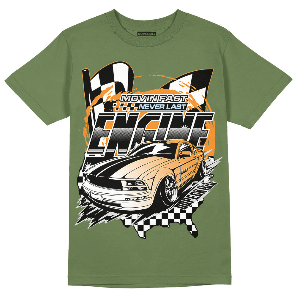 Olive 5s superstreetwear Olive T-shirt ENGINE Tshirt Graphic