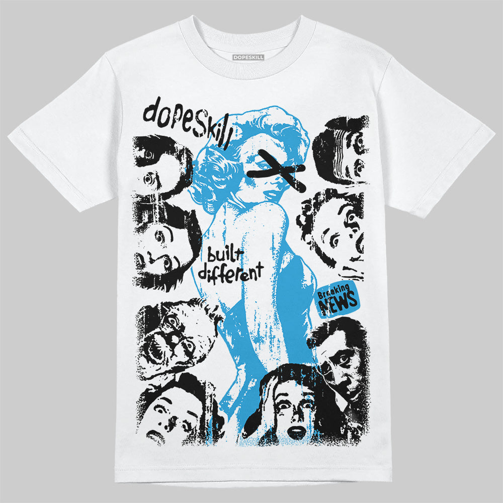 Military Blue 4s superstreetwear T-Shirt Built Different Graphic