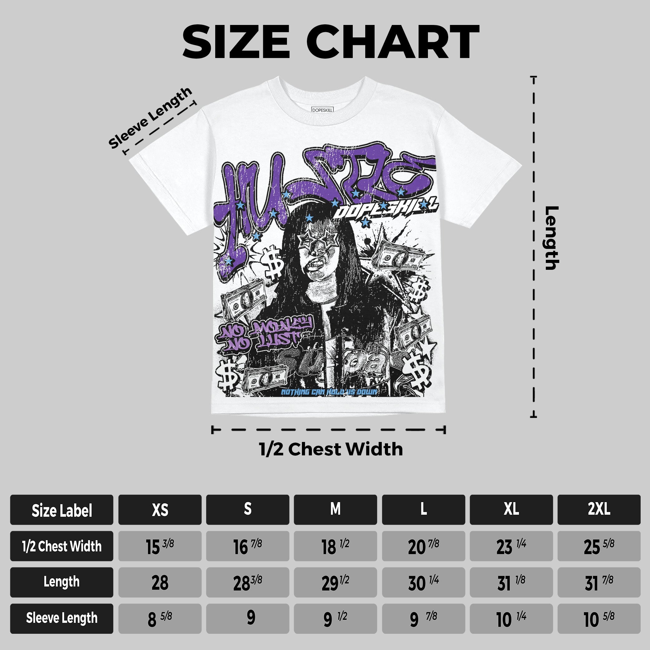 PURPLE Collection superstreetwear Oversize Print T-Shirt No Money No Lust Graphic