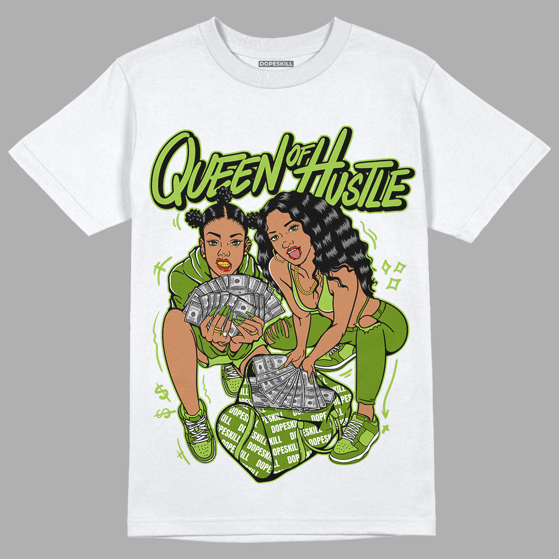 Dunk Low 'Chlorophyll' superstreetwear T-Shirt Queen Of Hustle Graphic