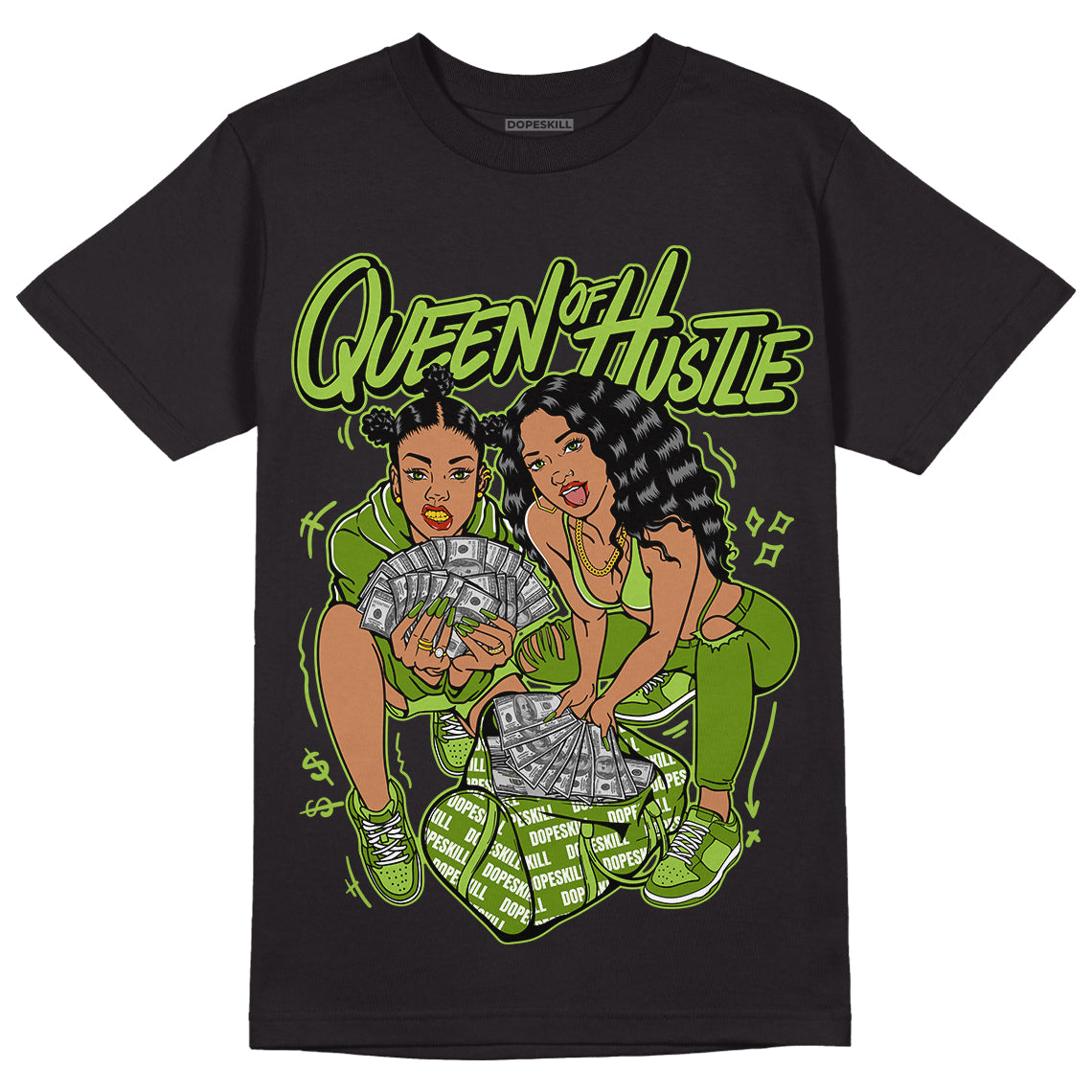 Dunk Low 'Chlorophyll' superstreetwear T-Shirt Queen Of Hustle Graphic