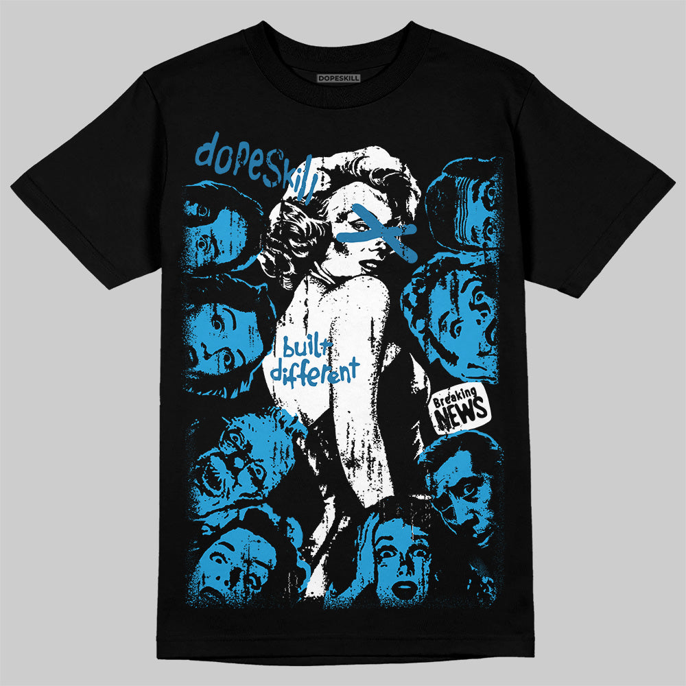Military Blue 4s superstreetwear T-Shirt Built Different Graphic