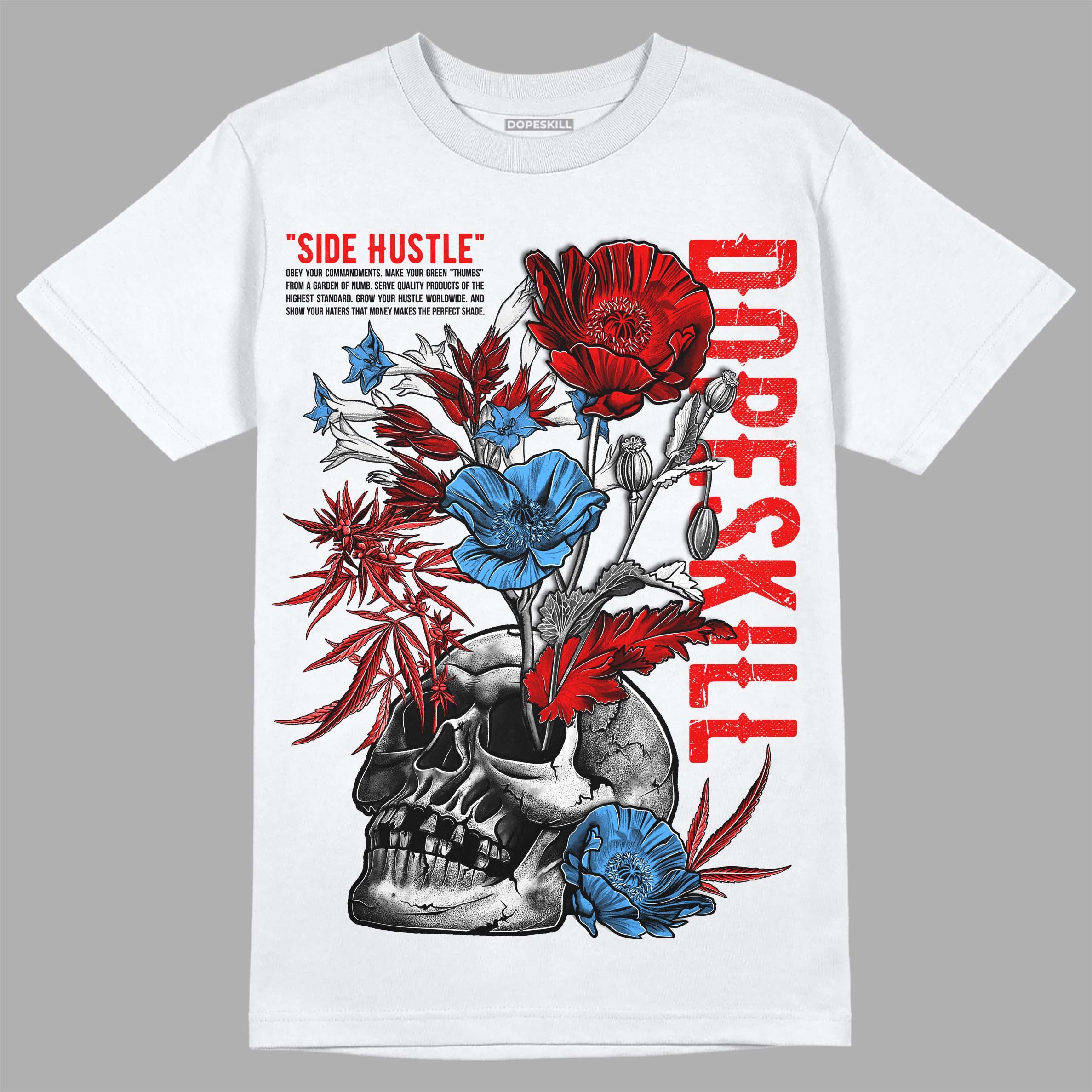 Cherry 11s DopeSkill T-Shirt Side Hustle Graphic