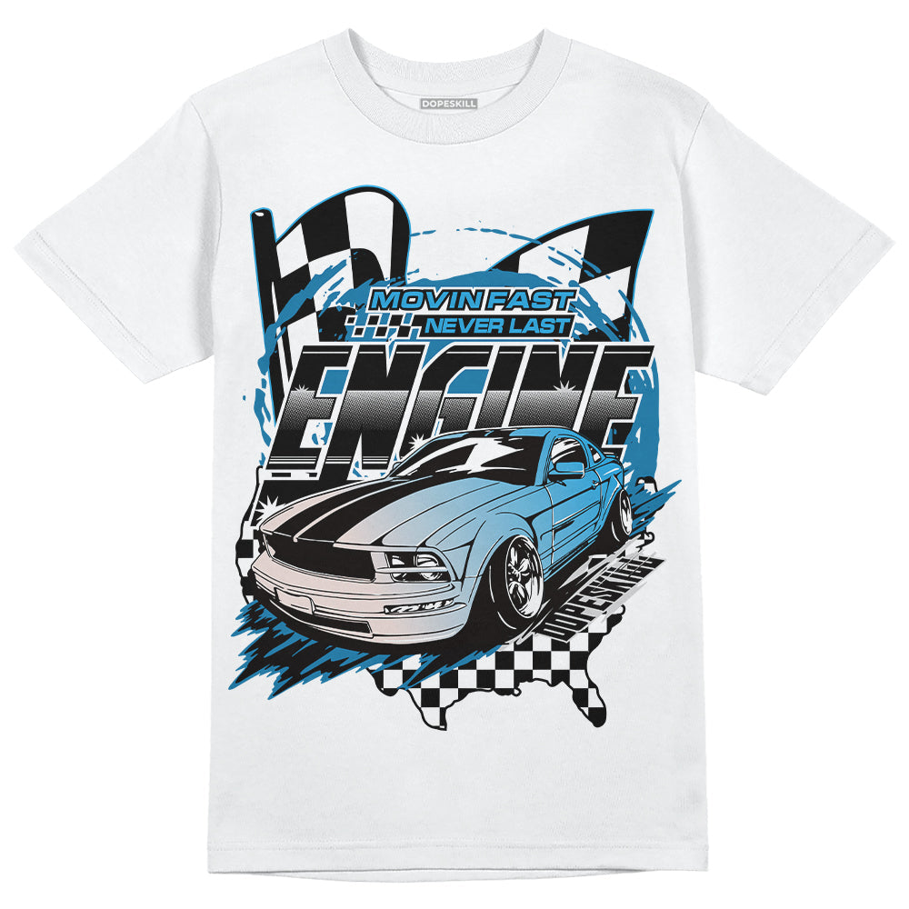 Military Blue 4s superstreetwear T-Shirt ENGINE Tshirt Graphic