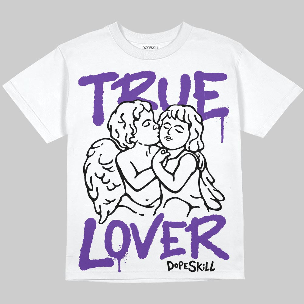 PURPLE Collection superstreetwear Oversize Print T-Shirt True Lover Graphic