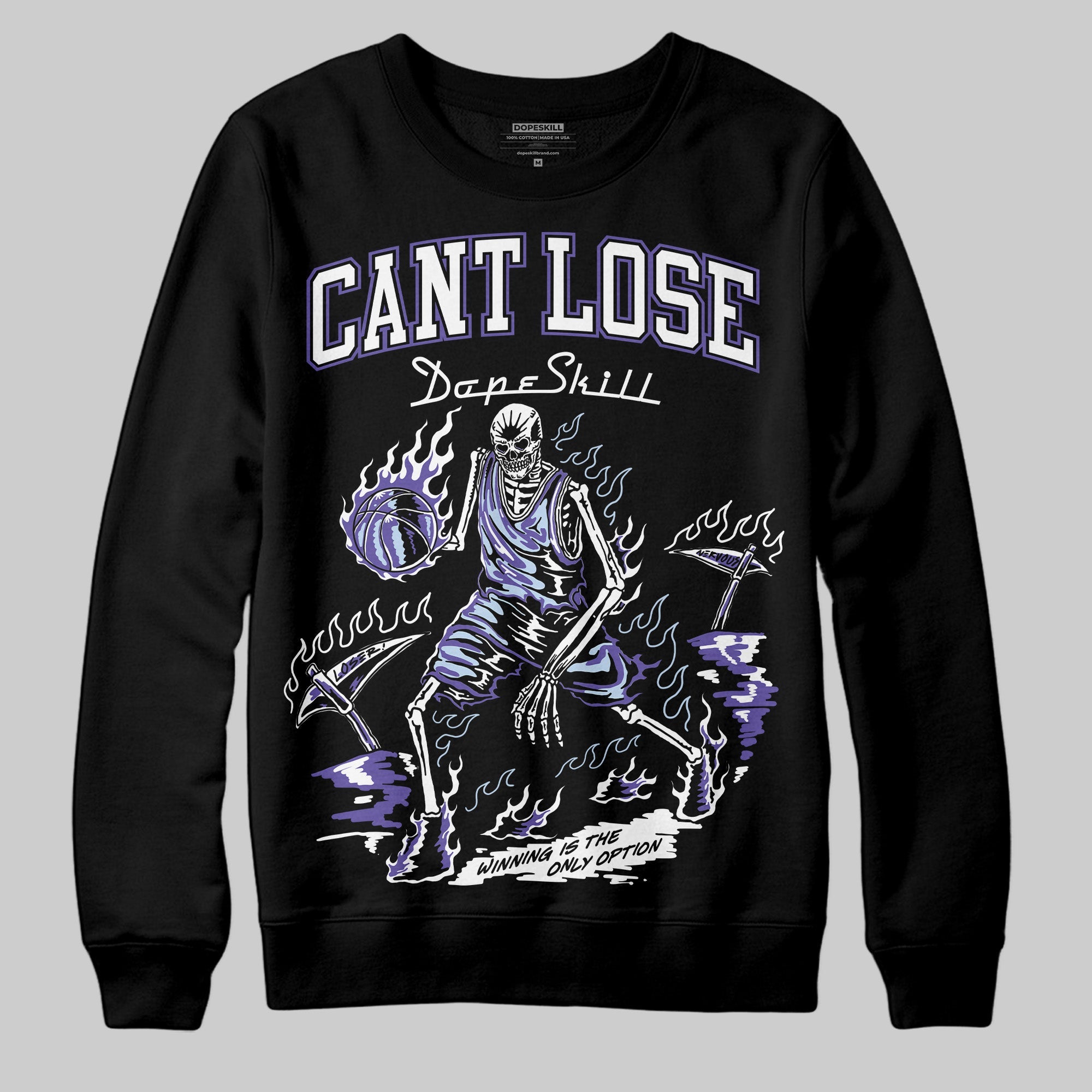 Grape 5s superstreetwear Sweatshirt Cant Lose Graphic