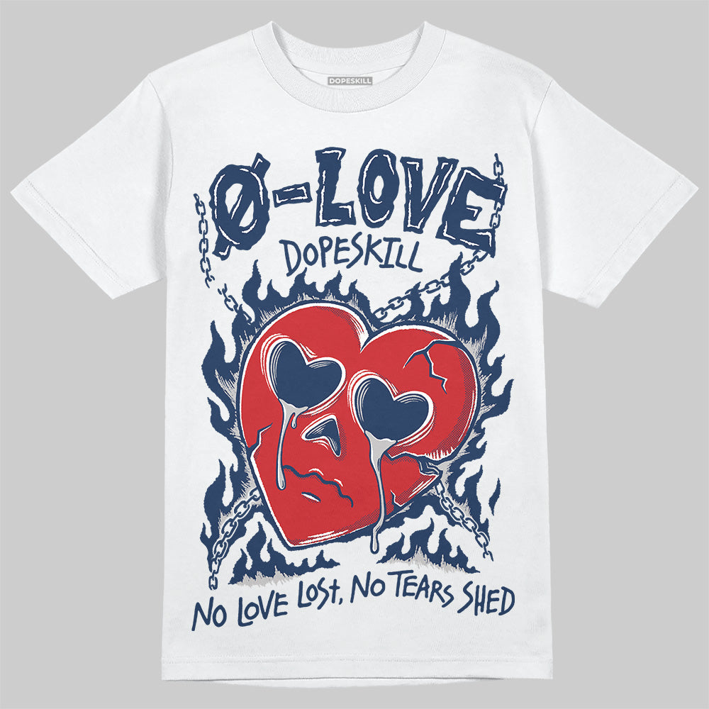 Summit White Navy 4s superstreetwear T-Shirt Crying Heart Graphic