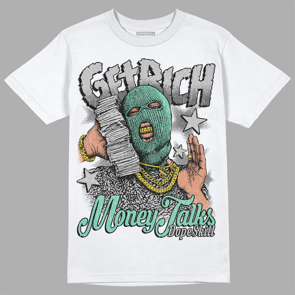 Green Glow 3s superstreetwear T-Shirt Get Rich Graphic