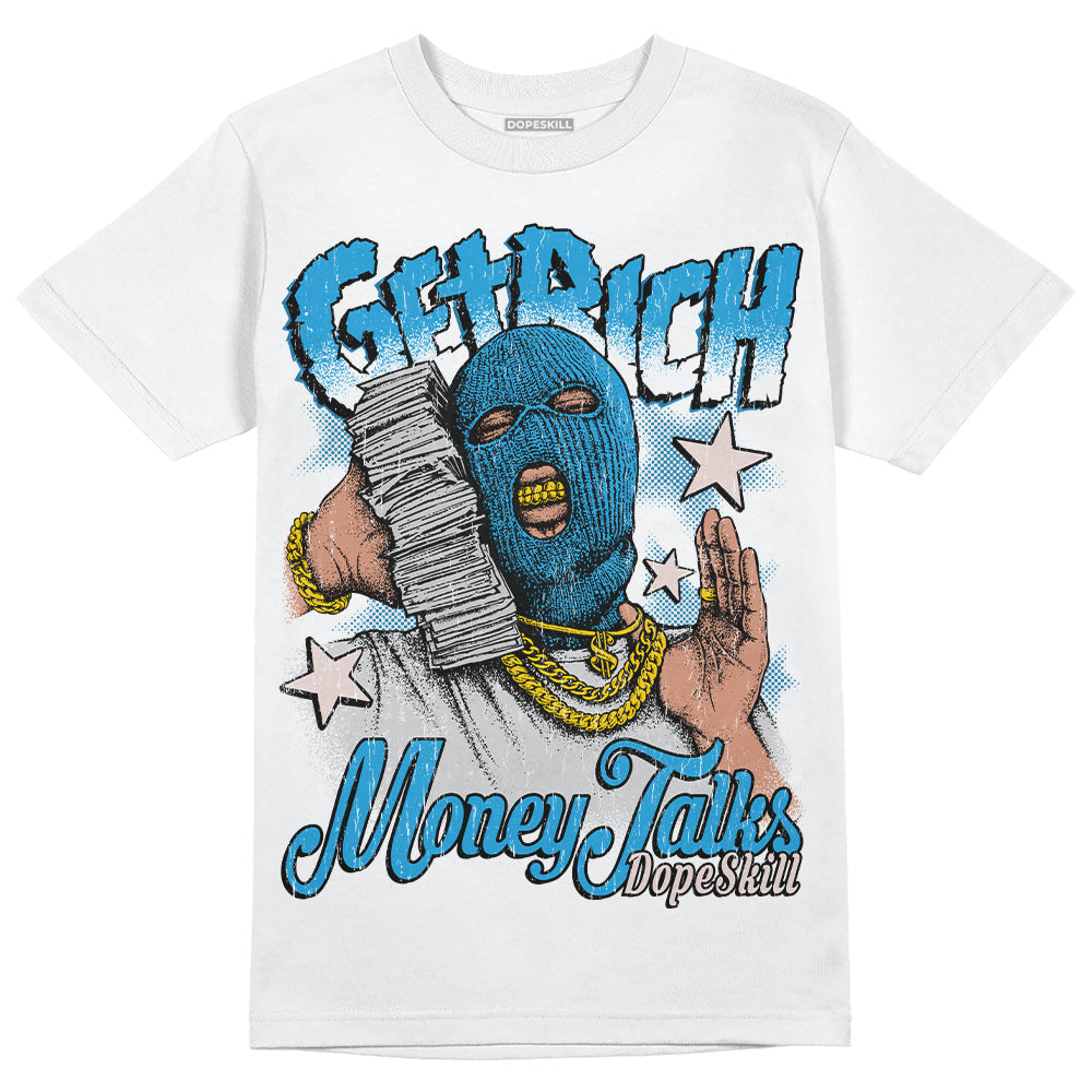 Military Blue 4s superstreetwear T-Shirt Get Rich Graphic