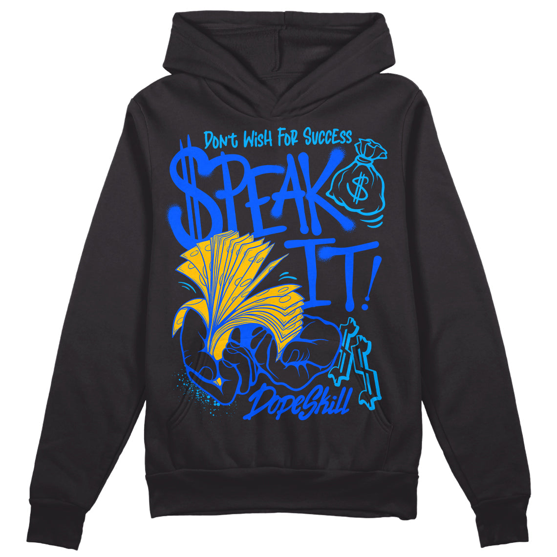 Royal Blue Collection superstreetwear Hoodie Sweatshirt Speak It Graphic