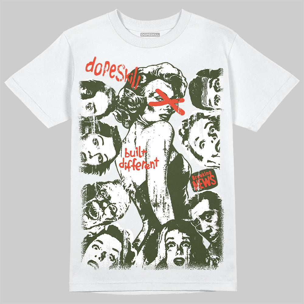 Olive Collection superstreetwear T-Shirt Built Different Graphic