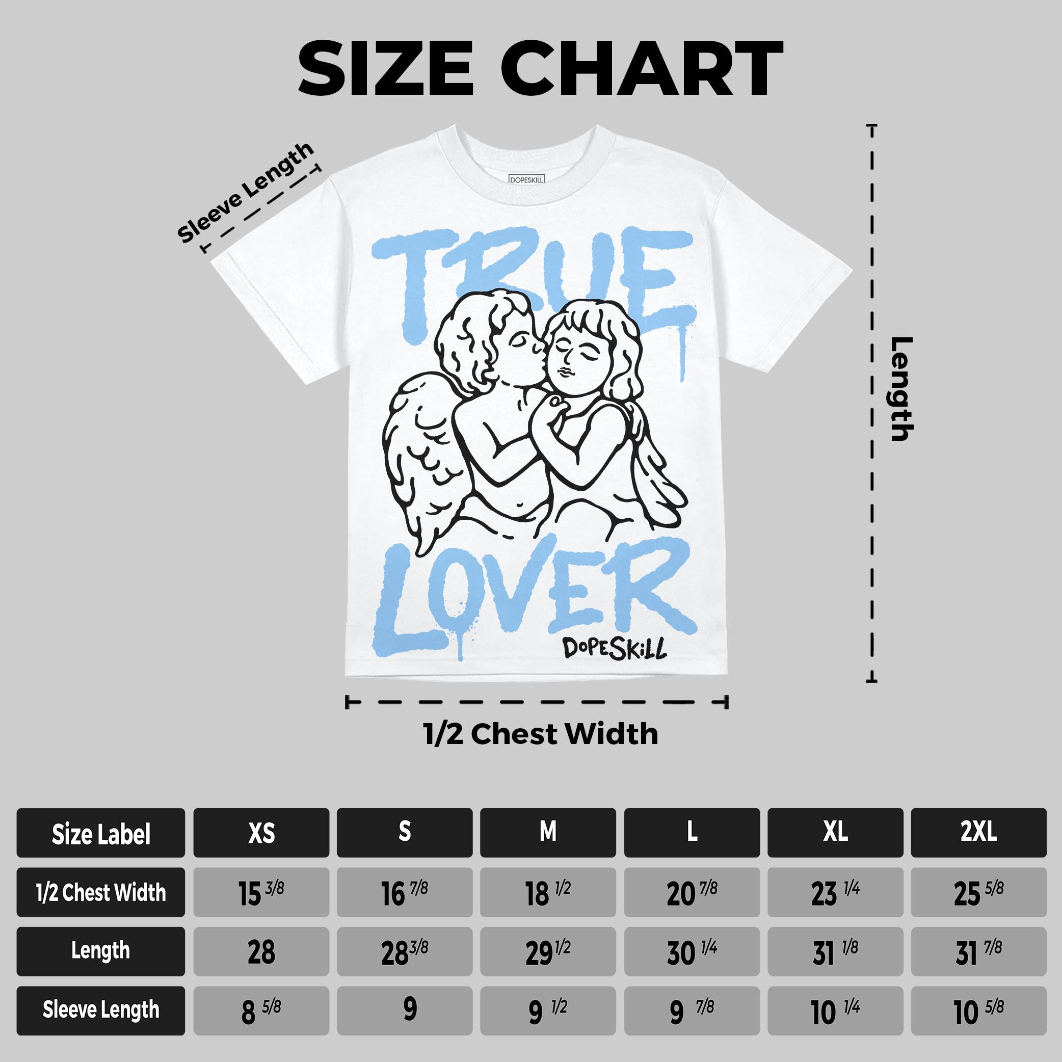 University Blue 6s superstreetwear Oversize Print T-Shirt True Lover Graphic