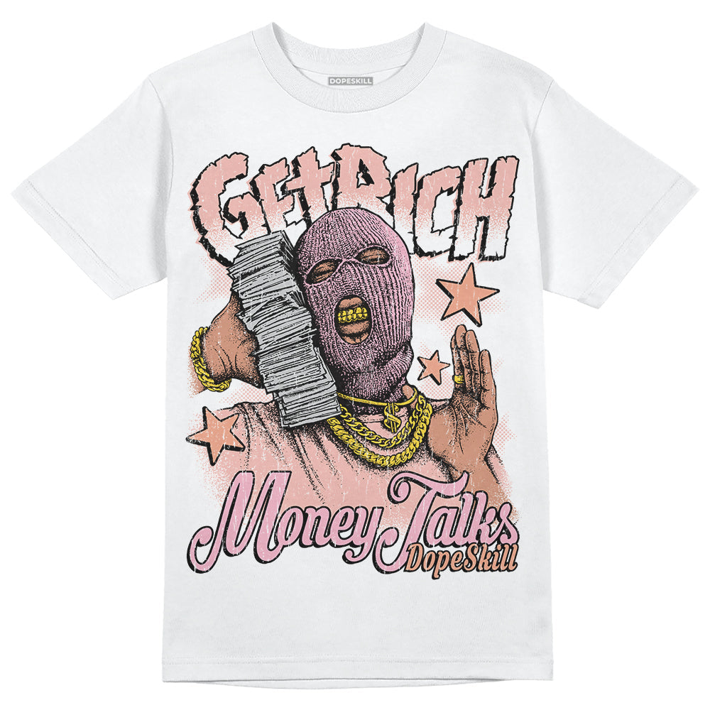 Legend Pink 11s superstreetwear T-Shirt Get Rich Graphic