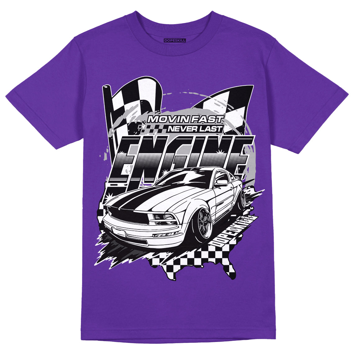 PURPLE Collection superstreetwear Purple T-shirt ENGINE Tshirt Graphic