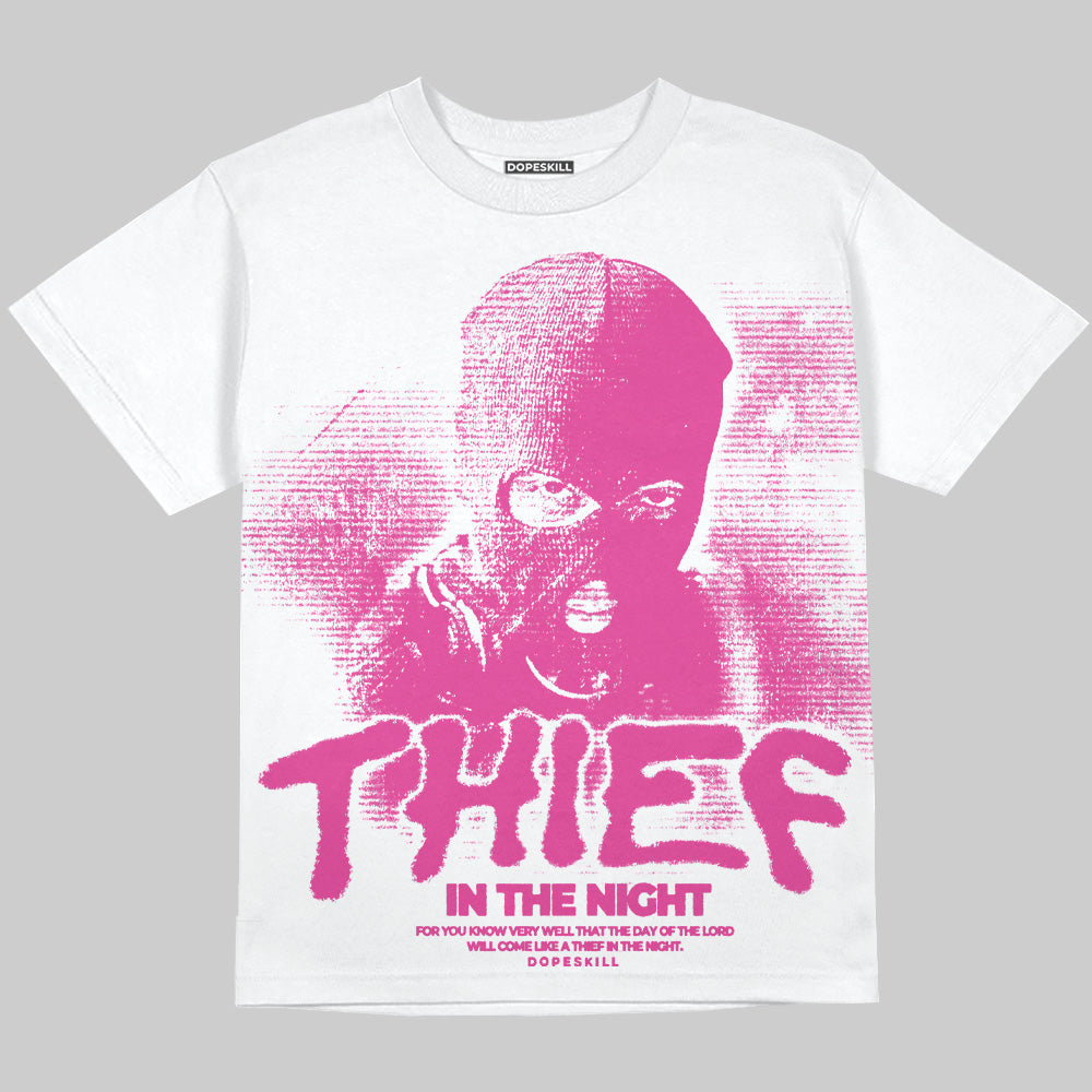 Triple Pink Dunk superstreetwear Oversize Print T-Shirt Thief In The Night Graphic