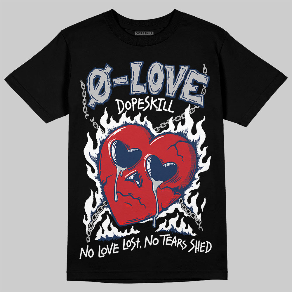 Summit White Navy 4s superstreetwear T-Shirt Crying Heart Graphic