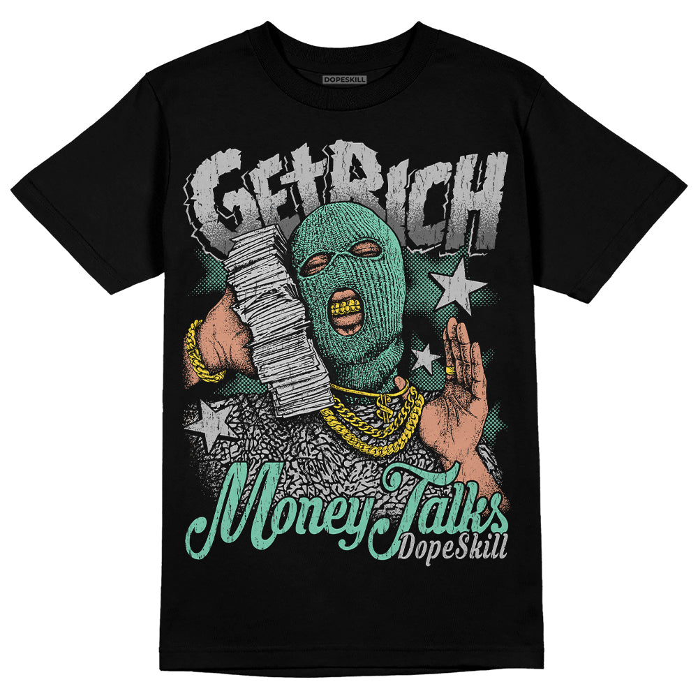 Green Glow 3s superstreetwear T-Shirt Get Rich Graphic