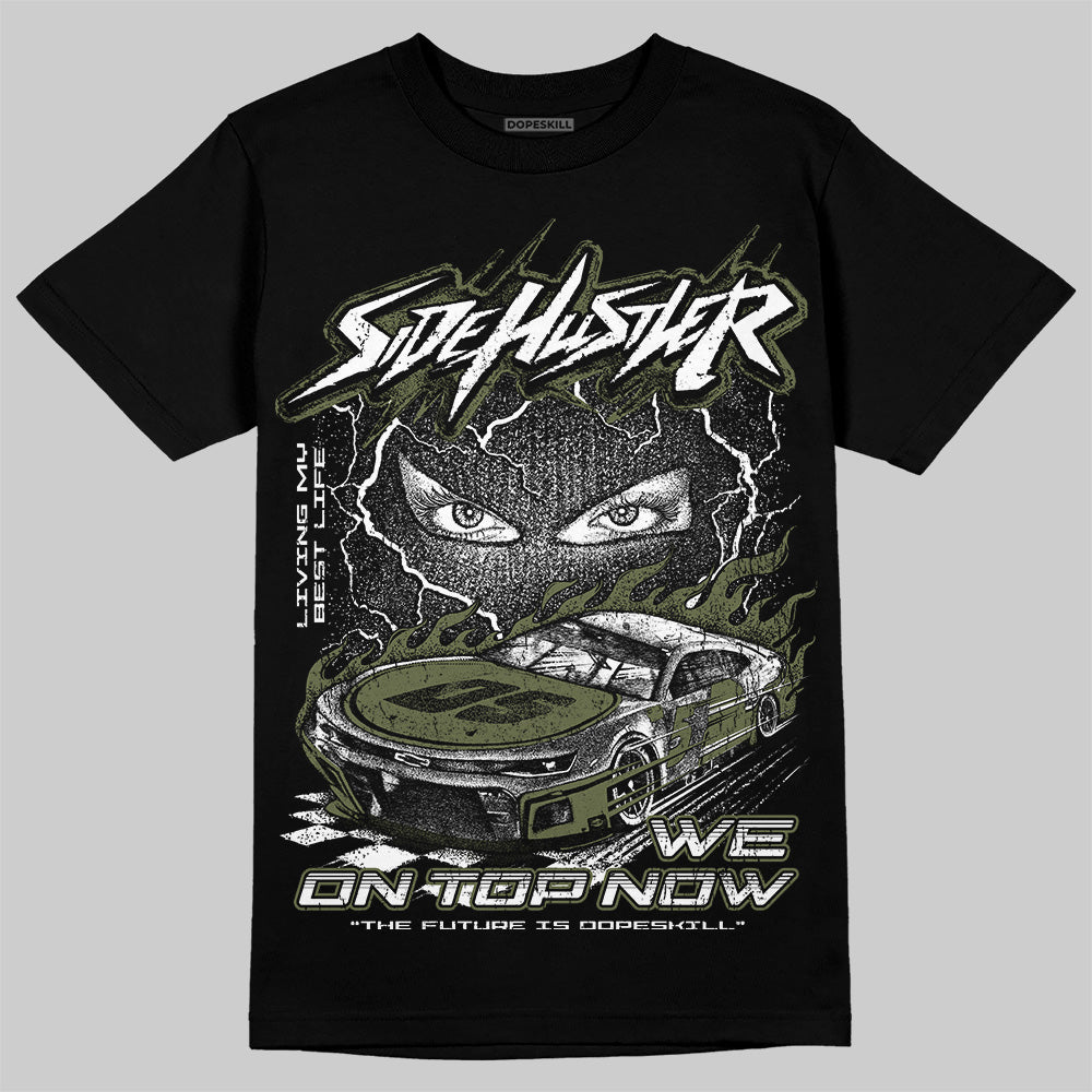 Olive Collection superstreetwear T-Shirt New Side Hustler Graphic