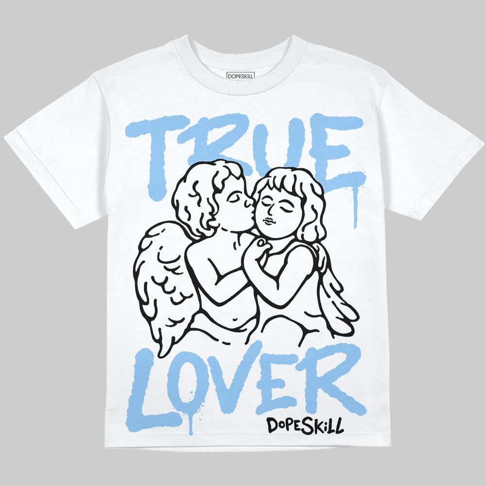 University Blue 6s superstreetwear Oversize Print T-Shirt True Lover Graphic
