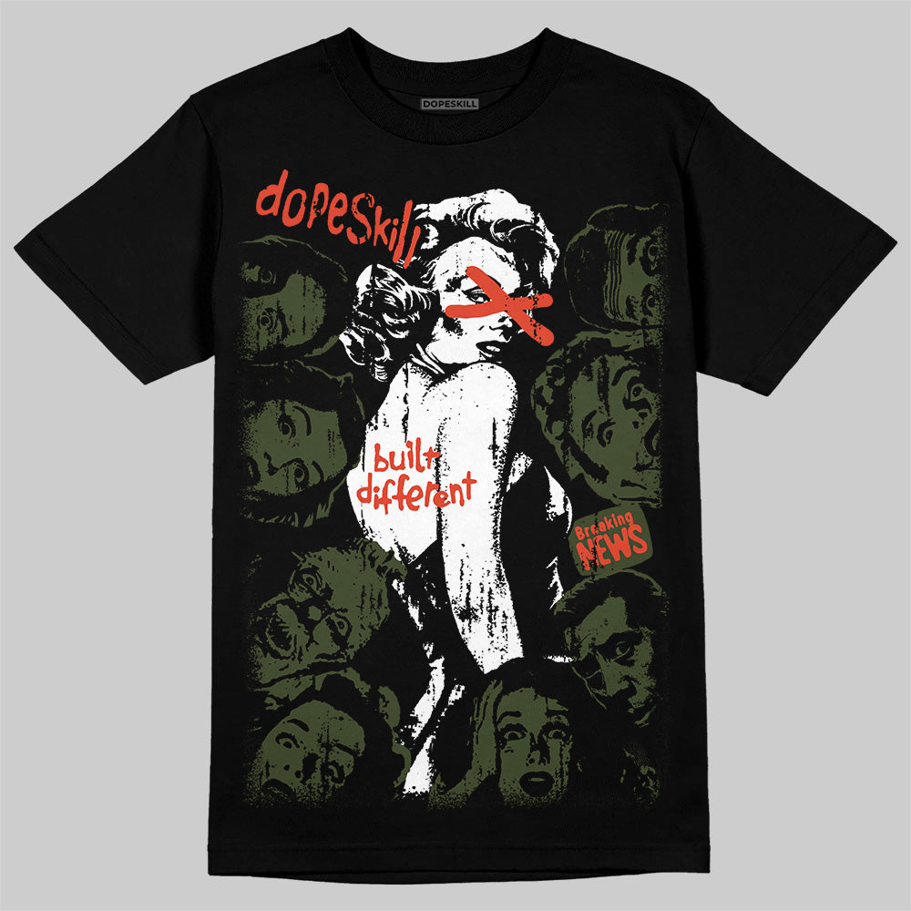 Olive Collection superstreetwear T-Shirt Built Different Graphic