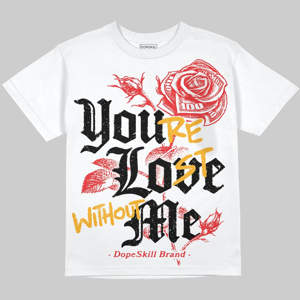 Red Collection superstreetwear Oversize Print T-Shirt You're Lost Without Me Graphic