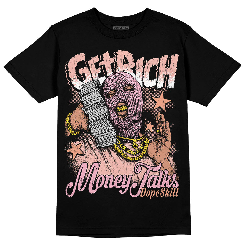 Legend Pink 11s superstreetwear T-Shirt Get Rich Graphic