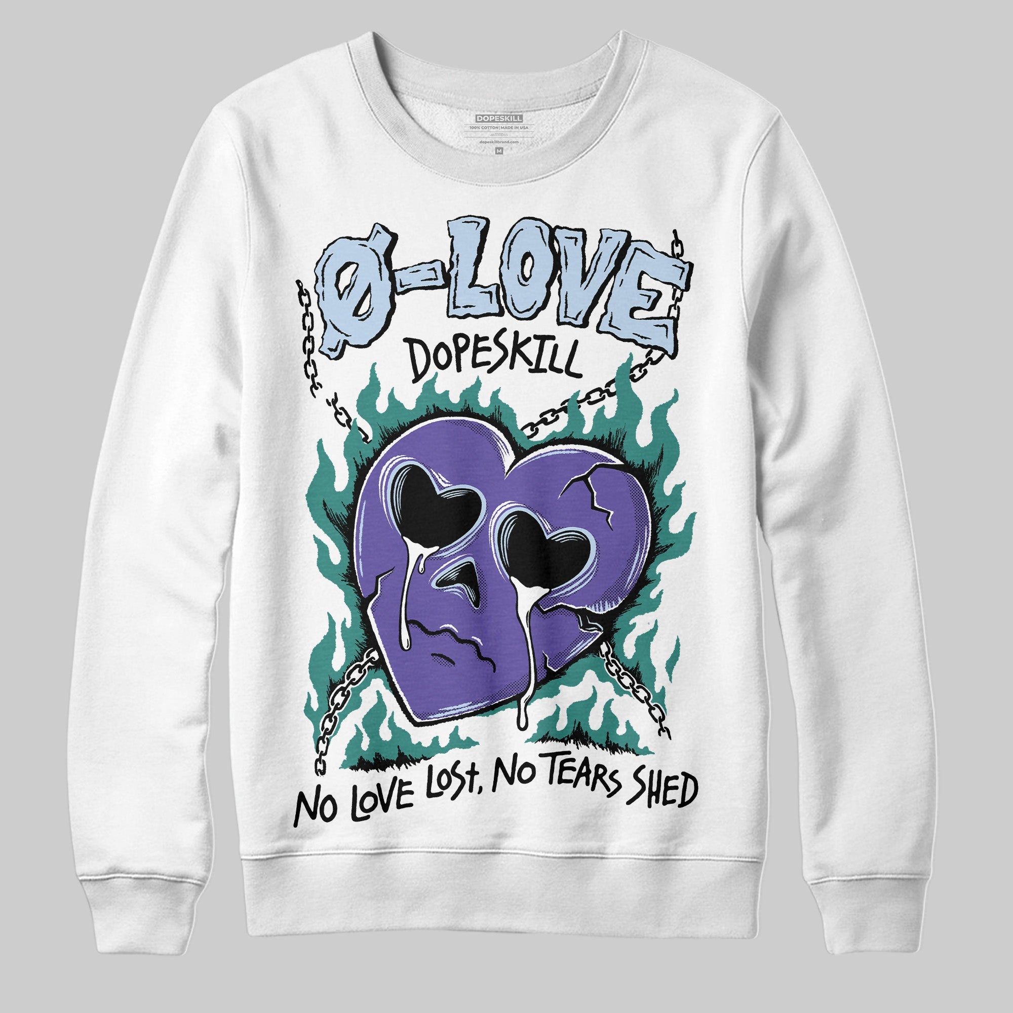 Grape 5s superstreetwear Sweatshirt Crying Heart Graphic