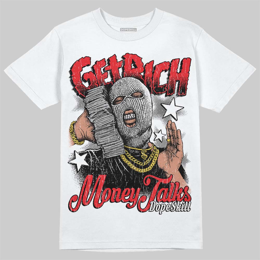 White Thunder 4s superstreetwear T-Shirt Get Rich Graphic