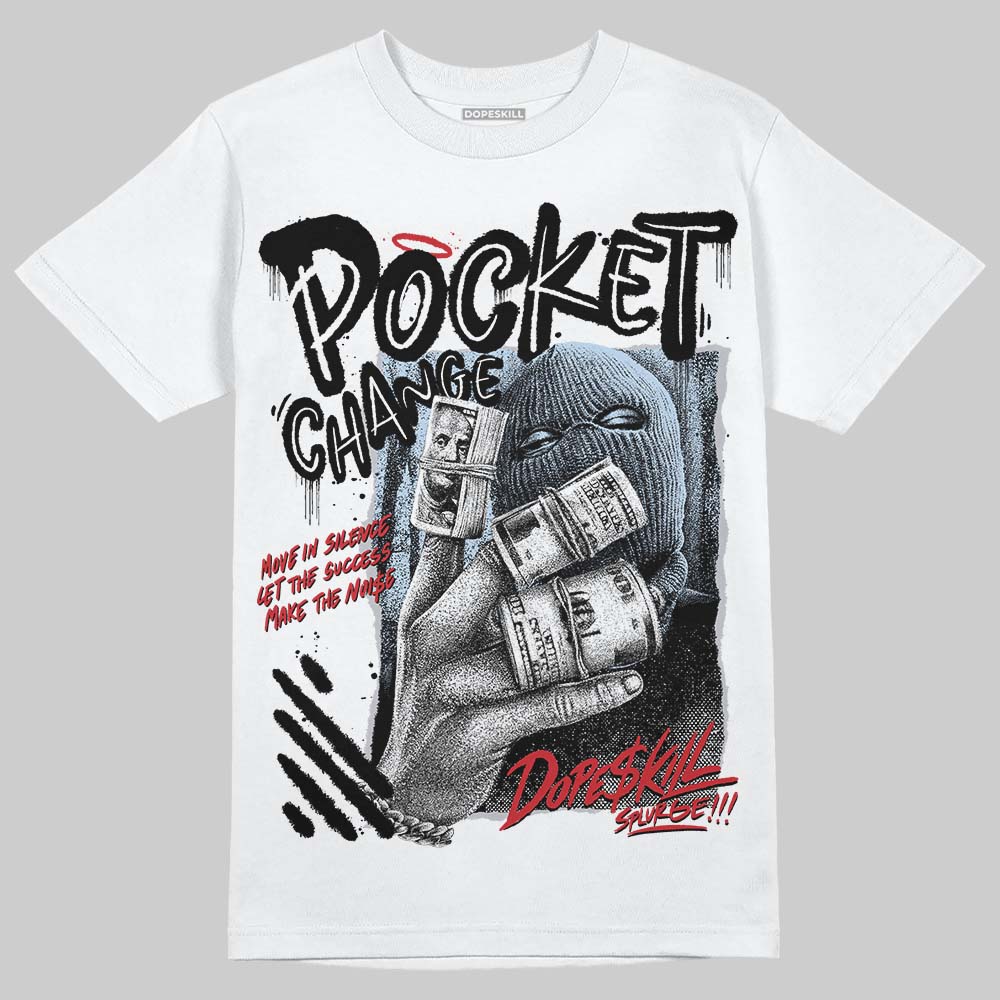 Black Metallic Reimagined 5s superstreetwear T-Shirt Pocket Change Graphic