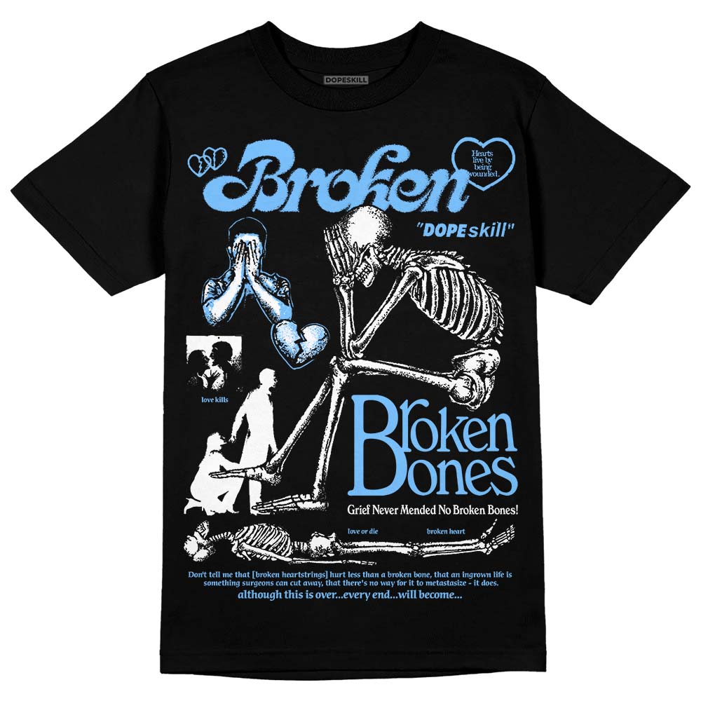 University Blue Collection superstreetwear T-Shirt Broken Bones Graphic