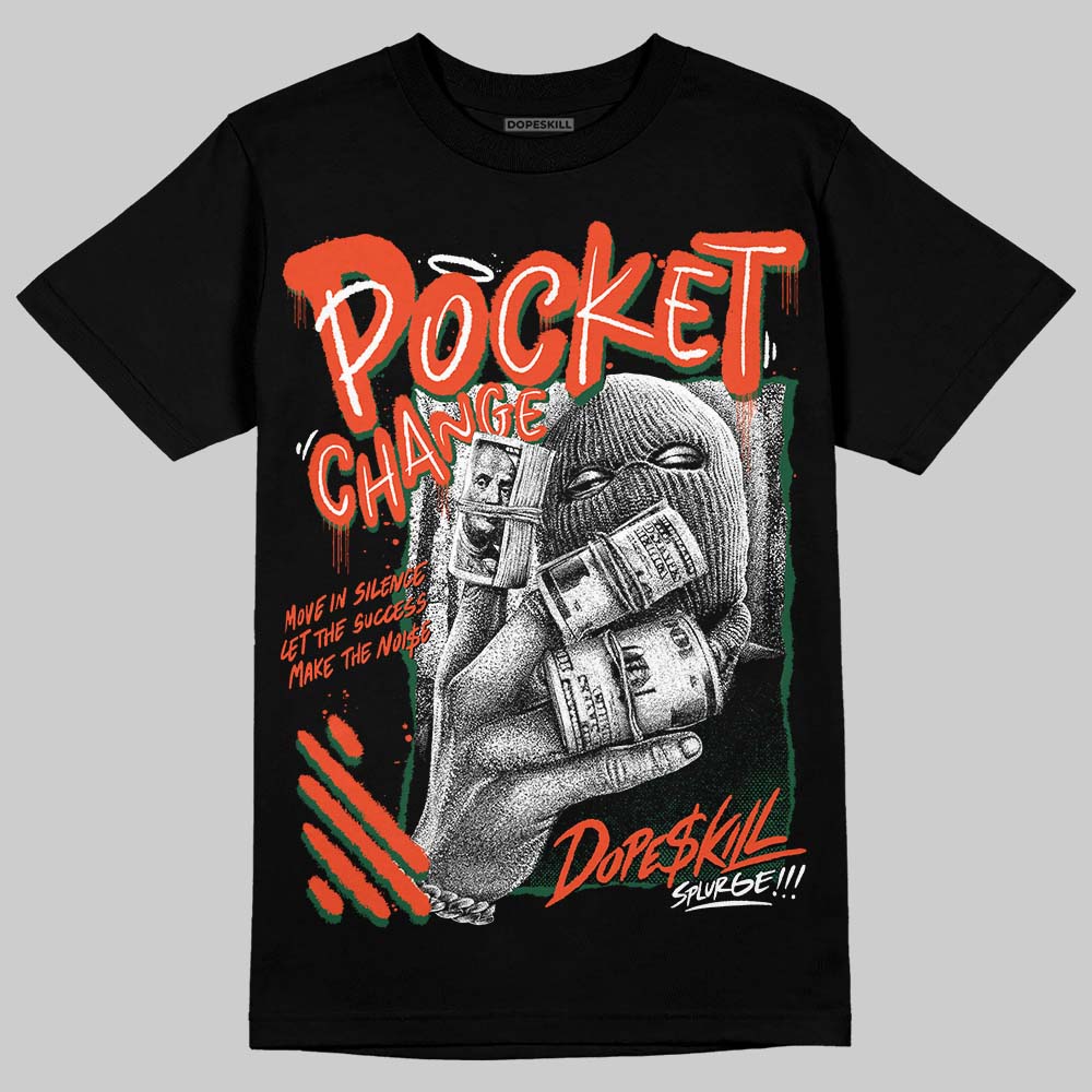 Dunk Team Dark Green Orange superstreetwear T-Shirt Pocket Change Graphic