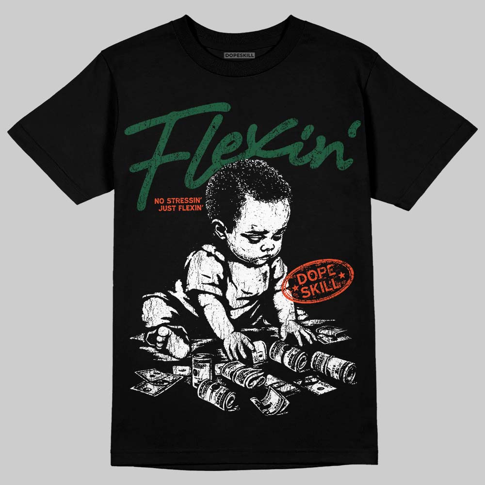 Dunk Team Dark Green Orange superstreetwear T-Shirt Flexin' Graphic