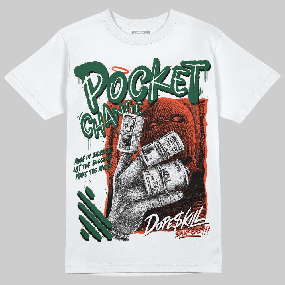Dunk Team Dark Green Orange superstreetwear T-Shirt Pocket Change Graphic