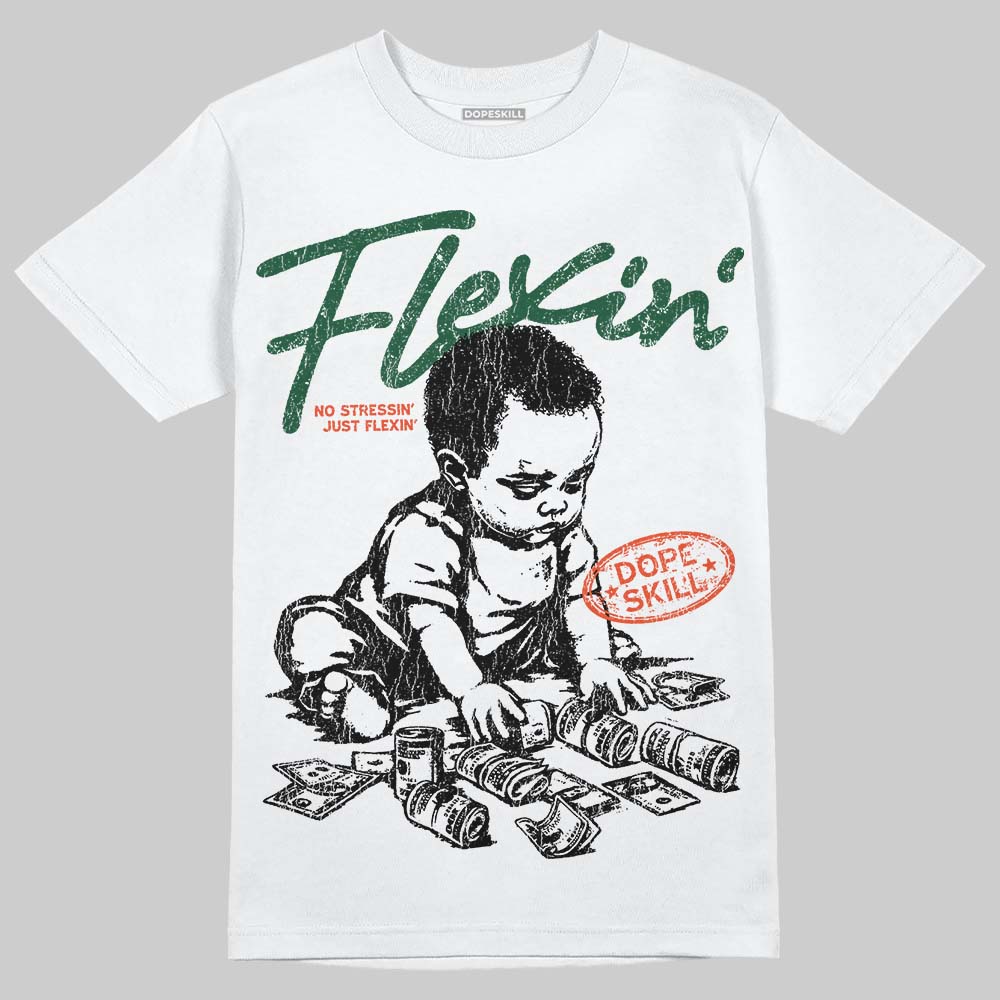 Dunk Team Dark Green Orange superstreetwear T-Shirt Flexin' Graphic