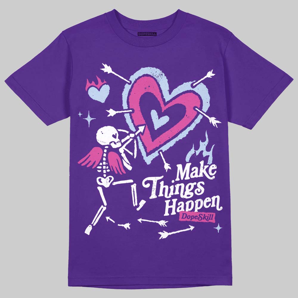 Grape 5s superstreetwear T-Shirt Make Things Happen Graphic