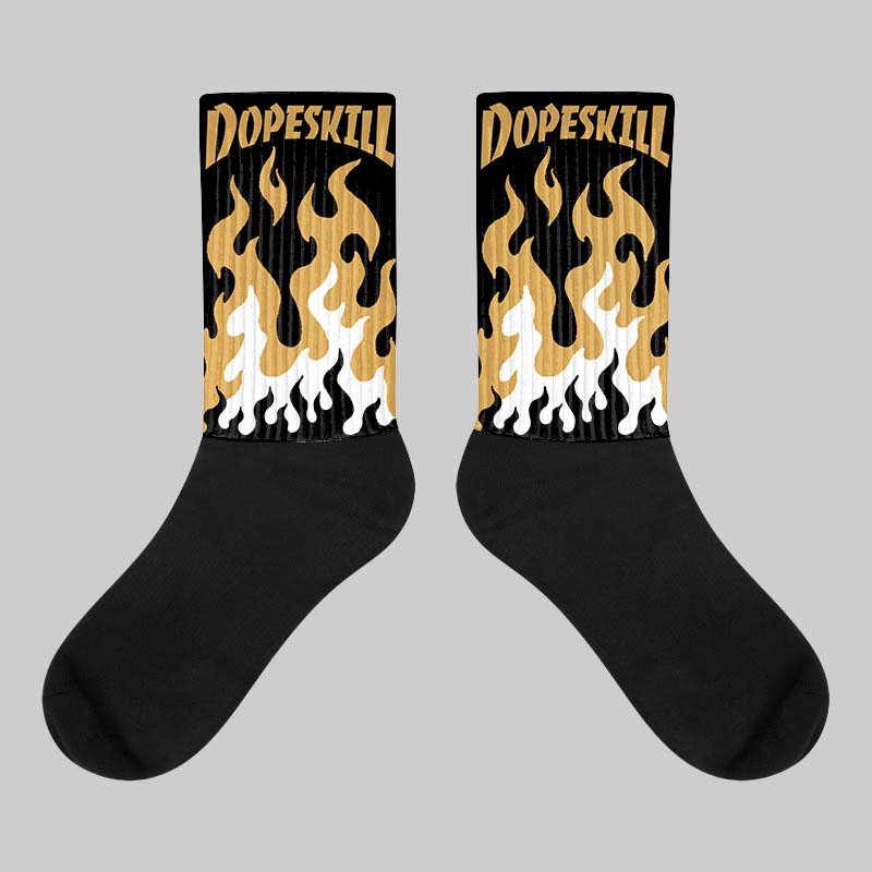 Gratitude 11s superstreetwear Sublimated Socks FIRE Graphic